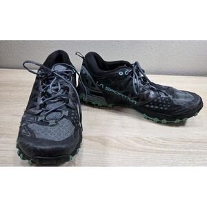 La Sportiva Bushido II Women's Trail Running Shoes 42 / US 10.5 Black Green